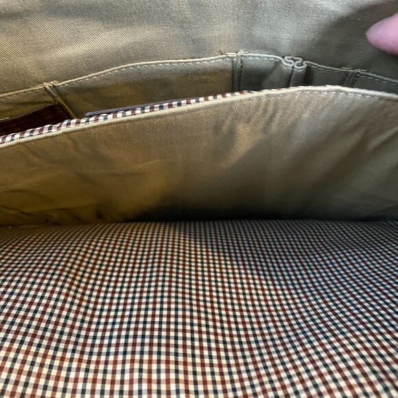 BOCONI Brown Distressed Leather Laptop Briefcase 16" RFID Work Retro Business - Picture 7 of 10